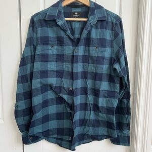 Blue and Black Plaid Men's Jacket